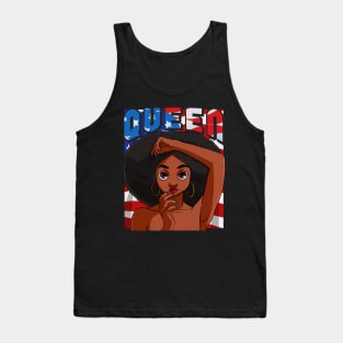 Beautiful African American Queen Black Girl Pride Tank Top